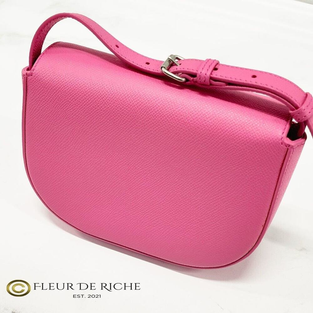 Balenciaga Logo Print Ville Day XS Shoulder Bag Bubblegum Pink 550639 - Picture 4 of 9